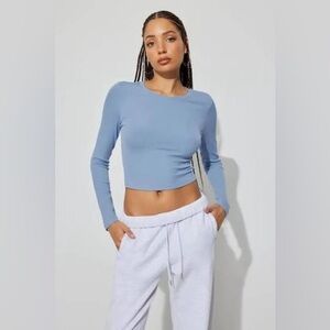 Garage Kimmy Long Sleeve Crewneck Top